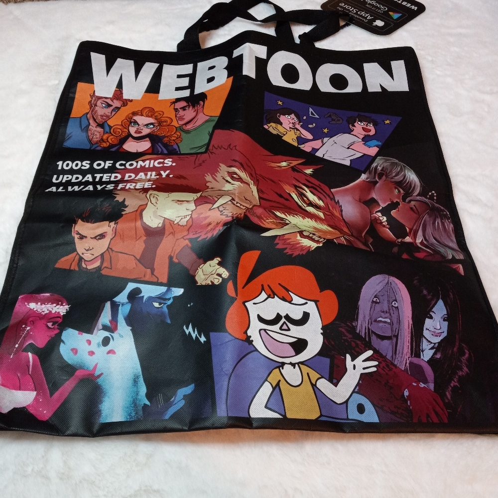Los Angeles 2018 Comicon Giant Webtoon Tote Bag